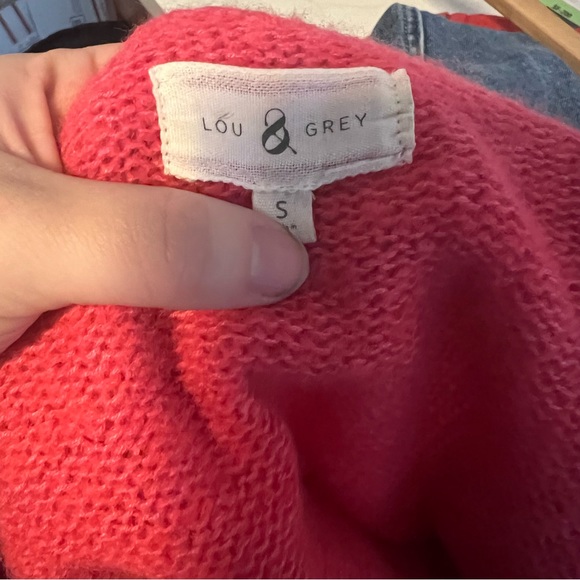 Lou & Grey Pink Soft Warm Wool Blend Oversized Sweater Dress Size Small - Picture 6 of 7